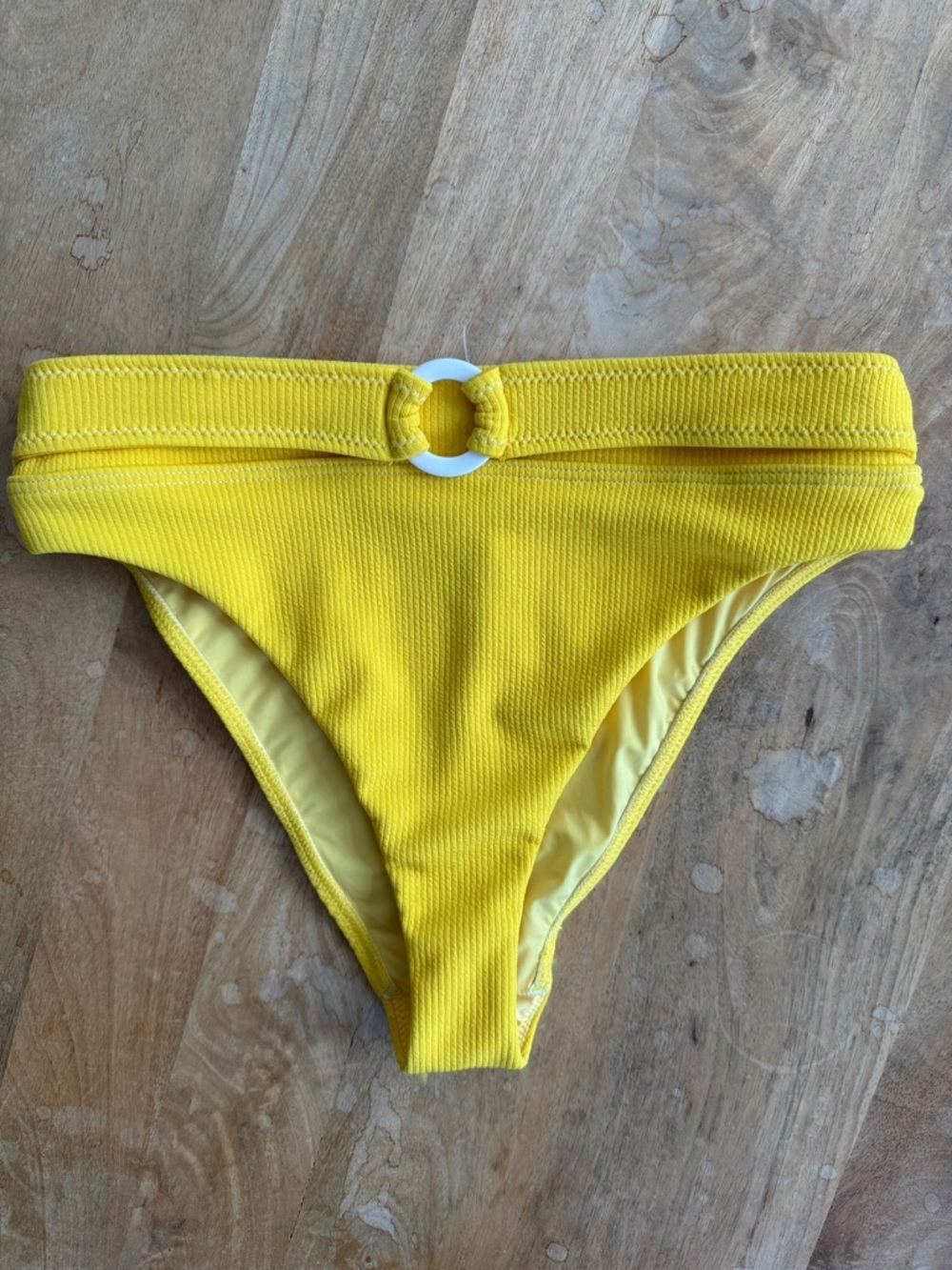 NWT Suboo Ines Yellow Bikini Bottom Size L